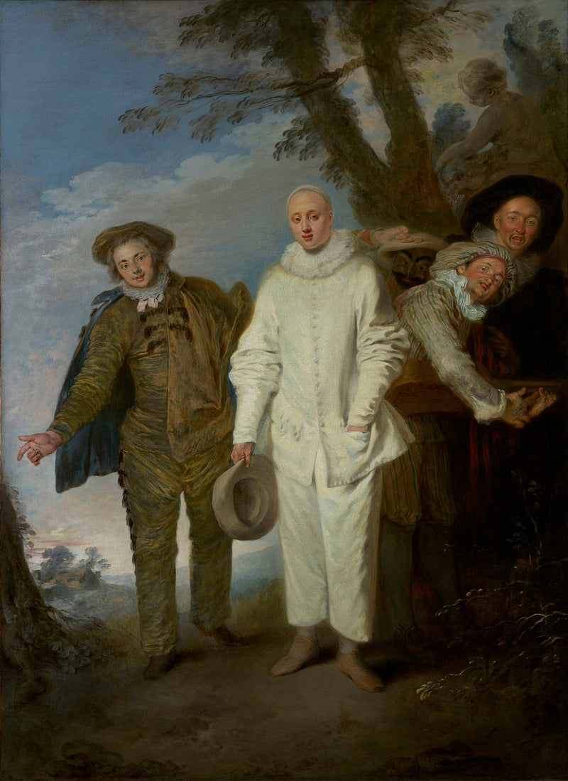 Italianskojen koomikot - Antoine Watteau