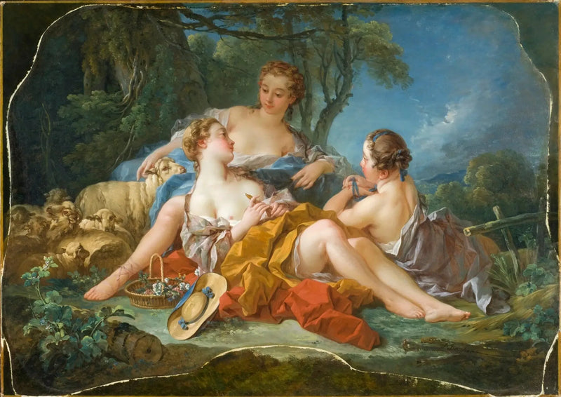 Pastoraaliset luottamukset - François Boucher