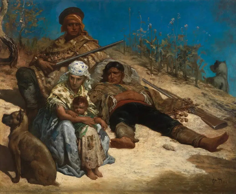 Espanjalaiset salakuljettajat - Gustave Doré