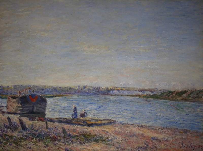 Veneuxin Côteaux, nähtävissä Saint Mammèsistä - Alfred Sisley