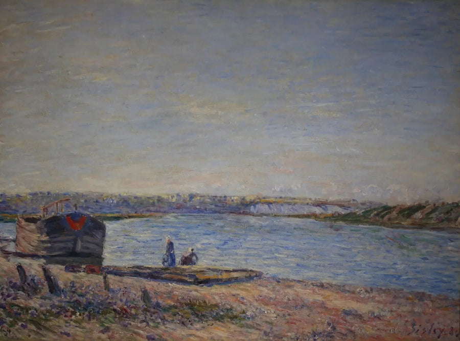 Veneuxin Côteaux, nähtävissä Saint Mammèsistä - Alfred Sisley