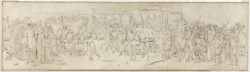 Kukkokellot Tuileriesin laiturilla - Louis-Léopold Boilly