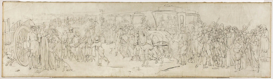 Kukkokellot Tuileriesin laiturilla - Louis-Léopold Boilly