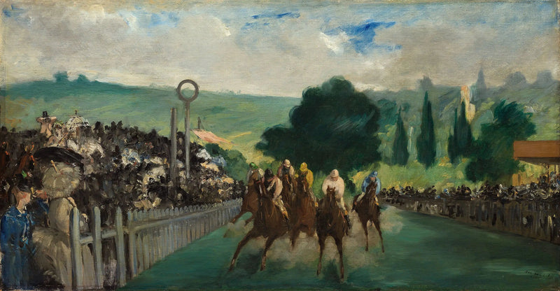 Pitkän kentän kilpailut - Édouard Manet