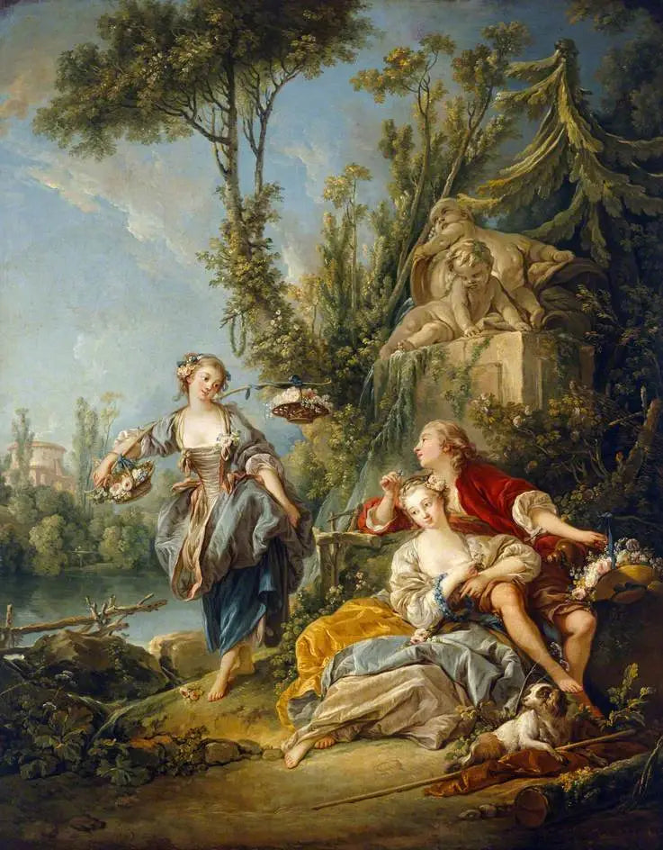 Kukkakokoelijat - François Boucher