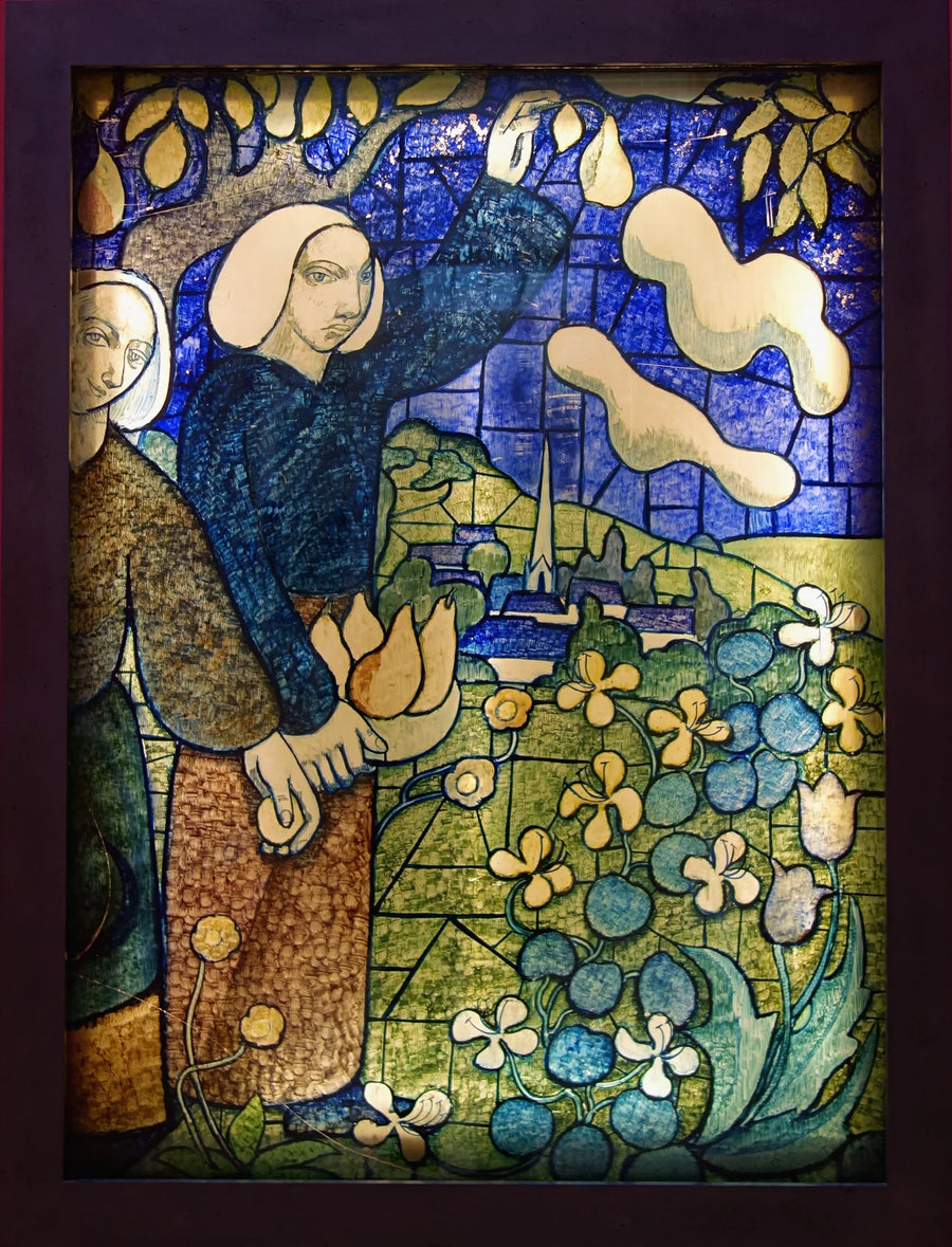 Päärynänpoimijat - Émile Bernard