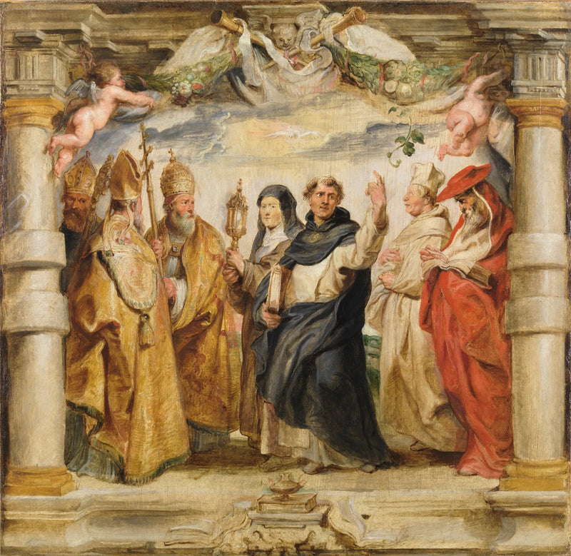 Eucharistian puolustajat - Peter Paul Rubens