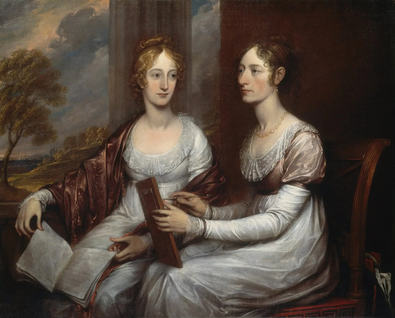 Tyttöjen Mary ja Hannah Murray - John Trumbull