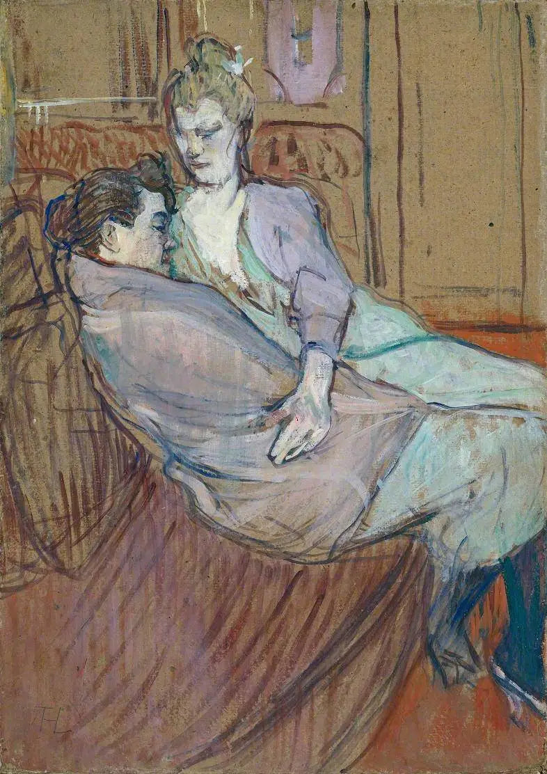 Les Deux Amies - Henri de Toulouse-Lautrec