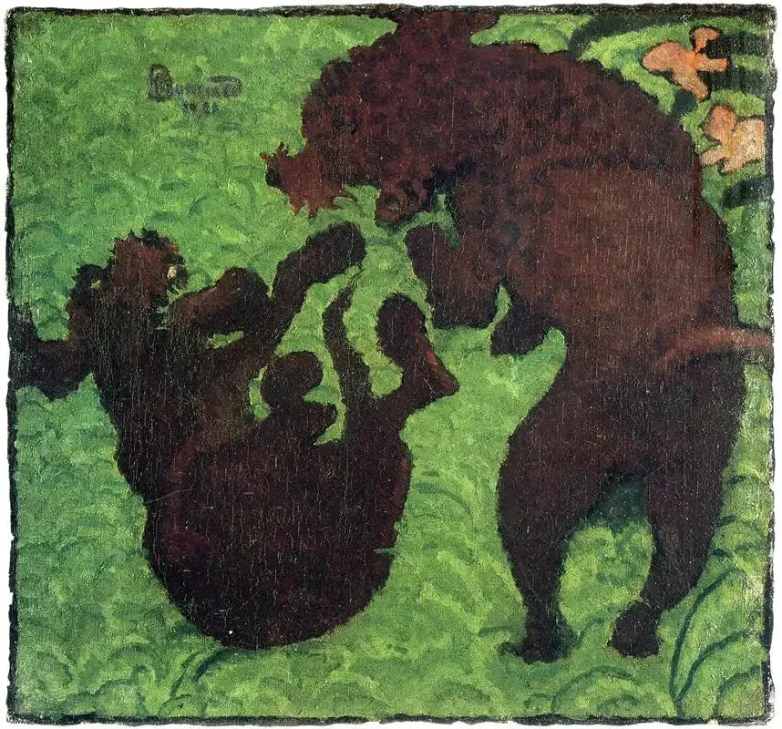 Kaksi villakoiraa - Pierre Bonnard