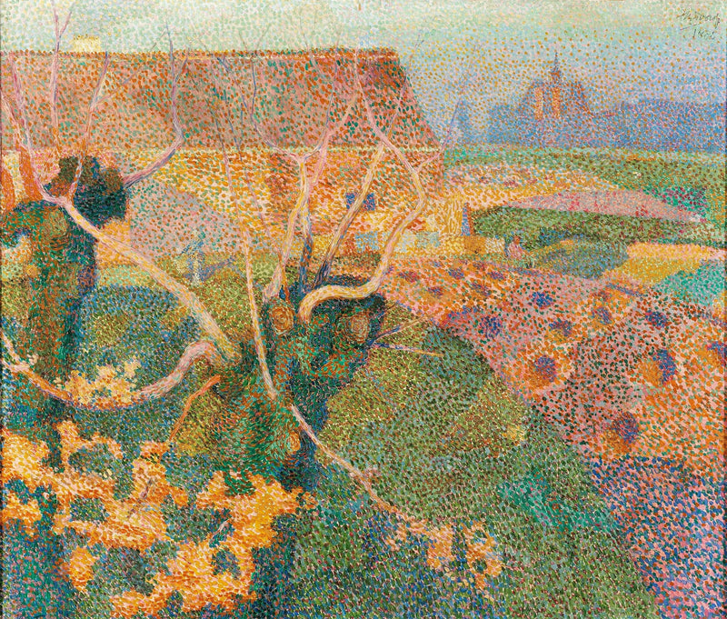 Kaksi pajua (marraskuun aurinko) - Jan Toorop
