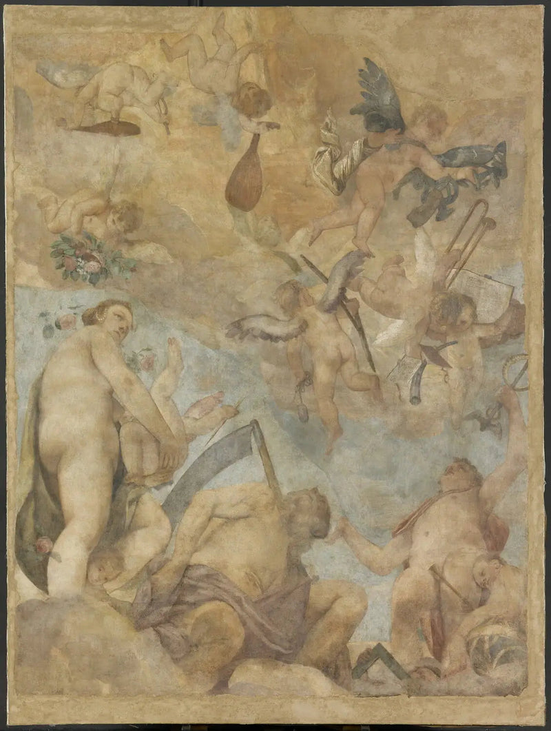 Olympoksen jumalat : Venus, Saturnus ja Merkurius - Paul Véronèse