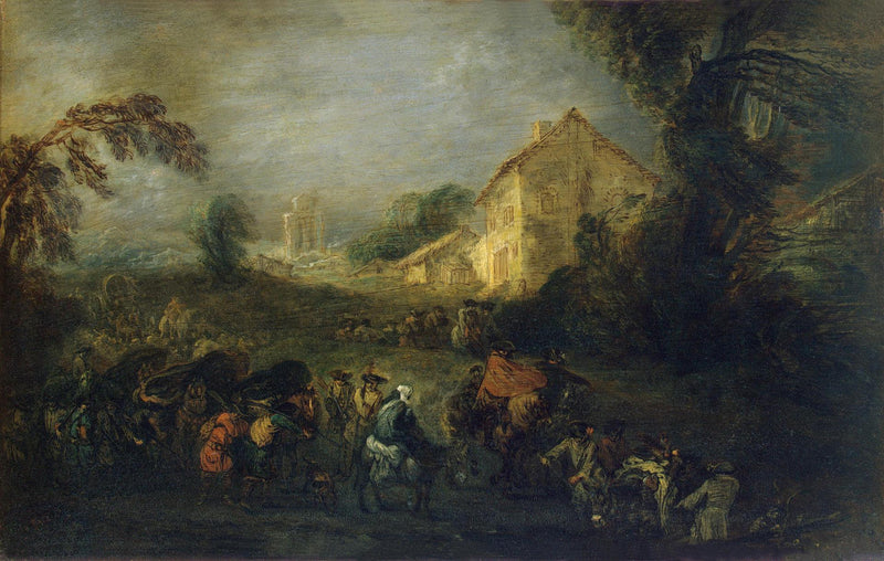 Sodan vaikeudet - Antoine Watteau