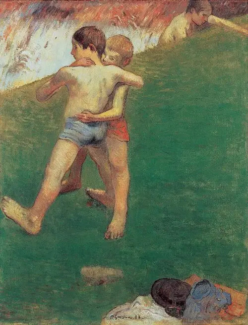 Lapset taistelemassa - Paul Gauguin