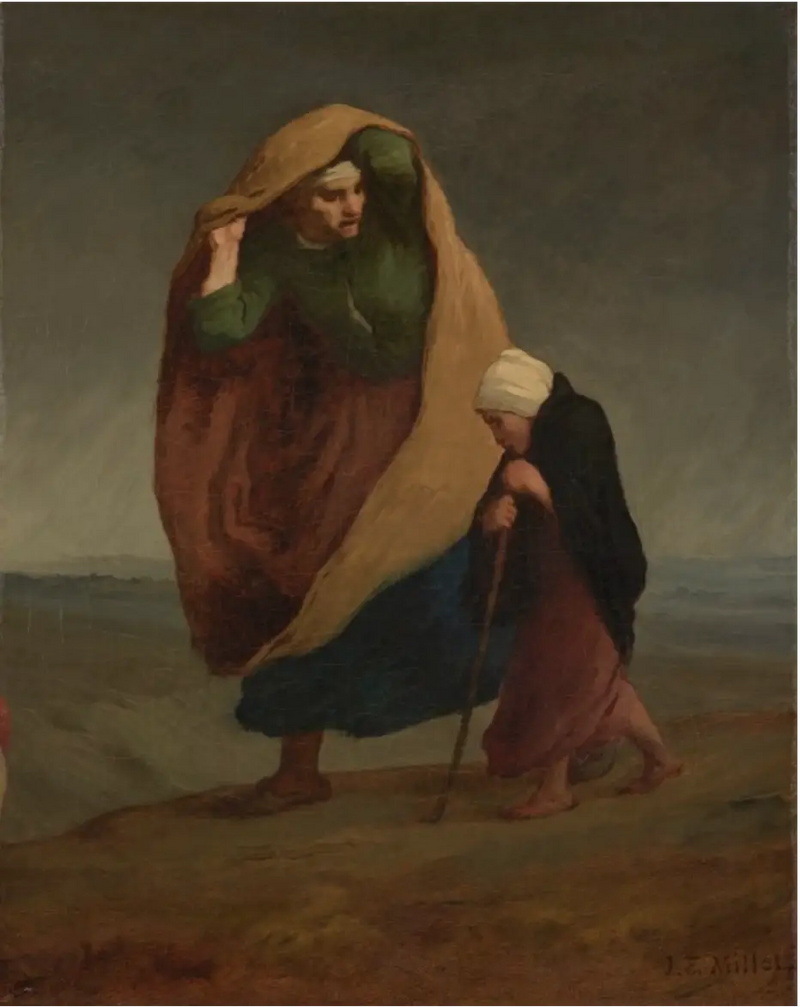 Les Errants - Jean-François Millet
