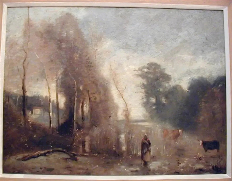 Ville d'Avrayn lammikot - Jean-Baptiste Camille Corot
