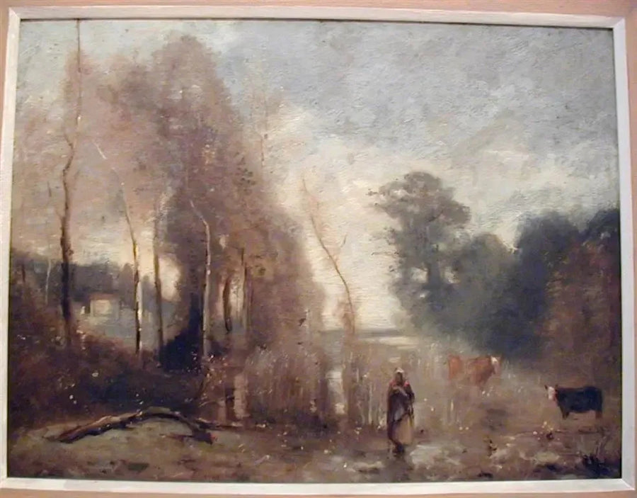 Ville d'Avrayn lammikot - Jean-Baptiste Camille Corot