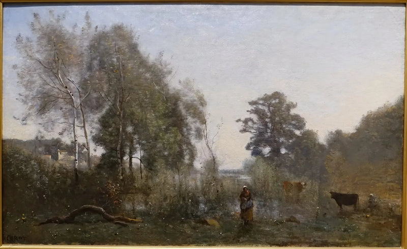 Ville d'Avrayn lammikot - Jean-Baptiste Camille Corot