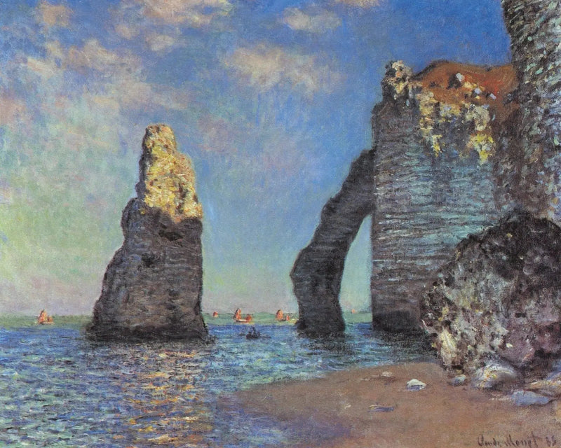Kalliot Étretatissa - Claude Monet