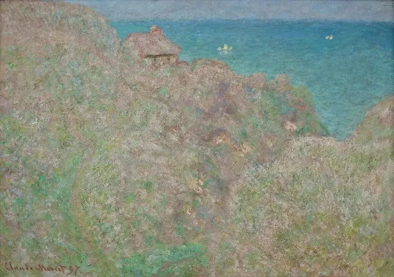 Varengevillen kallioseinämät - Claude Monet
