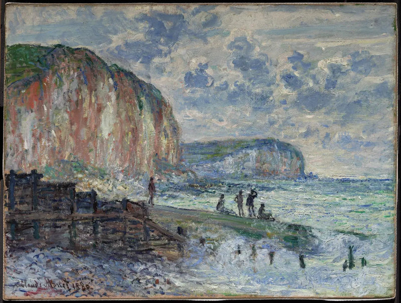 Petites Dallesin kallioseinämät - Claude Monet
