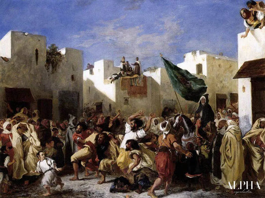 Les fanatiques de Tanger - Eugène Delacroix - Reproductions de tableaux et peintures haut de gamme