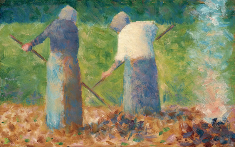 Montfermeilin niittäjät - Georges Seurat