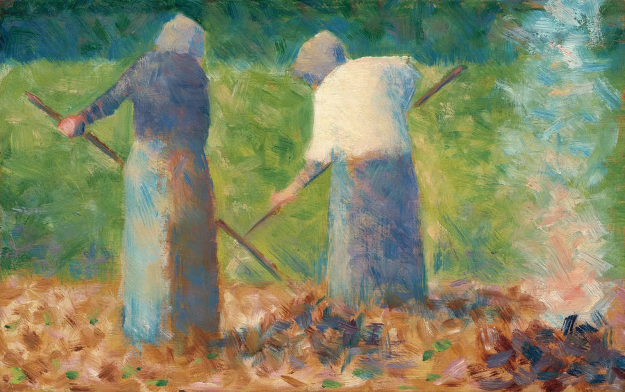 Montfermeilin niittäjät - Georges Seurat