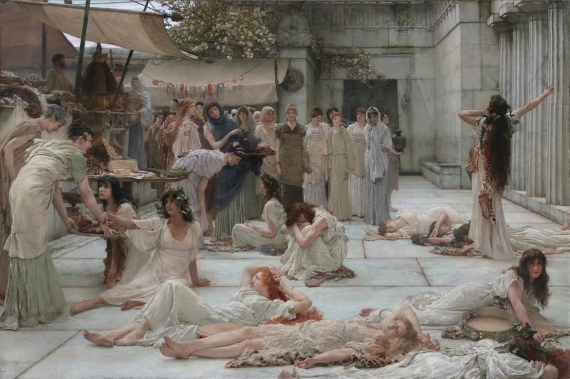 Amphissan naiset - Lawrence Alma-Tadema