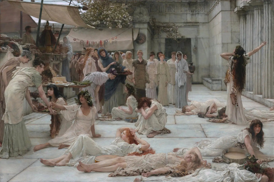 Amphissan naiset - Lawrence Alma-Tadema