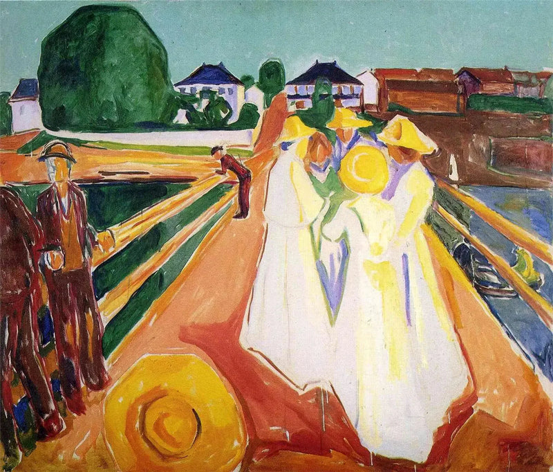 Naiset sillalla - Edvard Munch