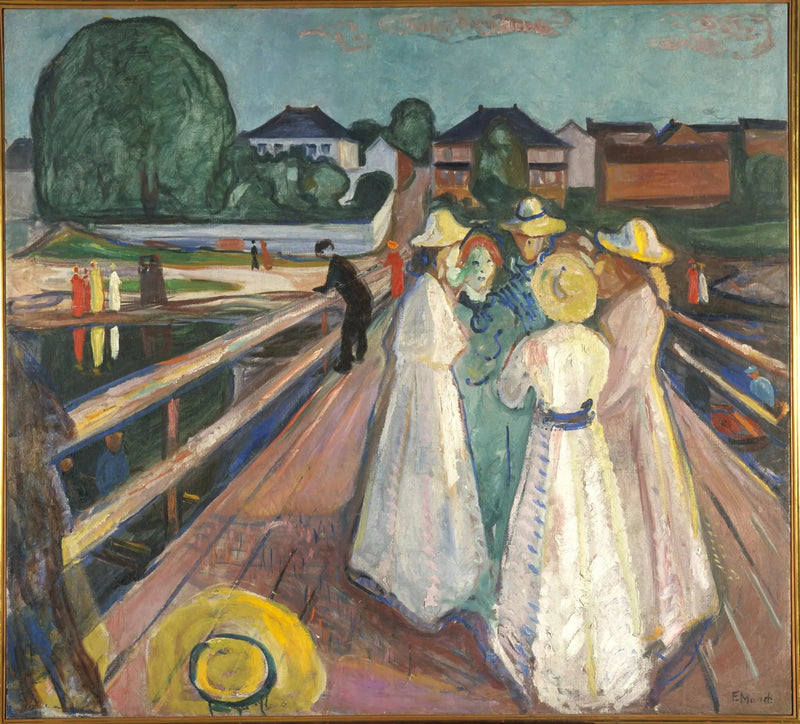 Naiset sillalla - Edvard Munch