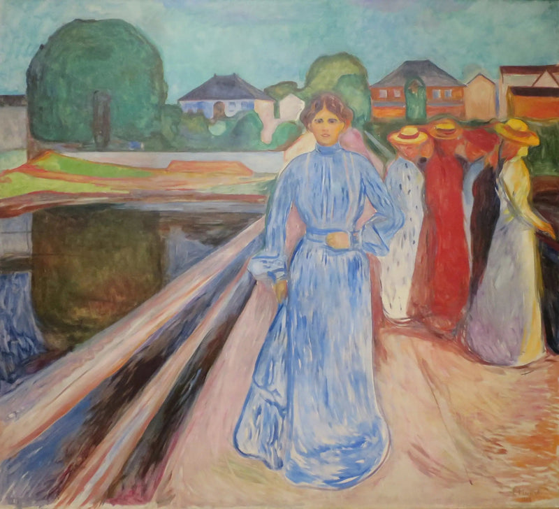 Naiset sillalla - Edvard Munch