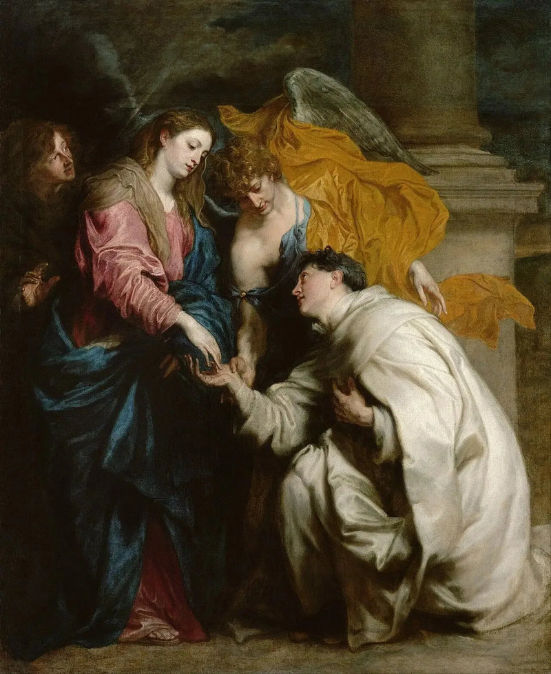 Mystiset kihlaukset pyhittäjä Joseph Hermann ja Neitsyt Maria - Antoine van Dyck