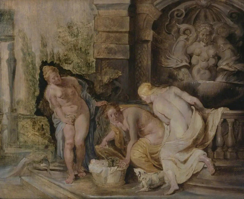 Cécropsin tytöt löytämässä Ereichthonios - Peter Paul Rubens