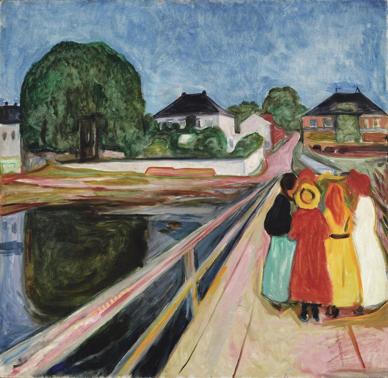 Tytöt sillalla - Edvard Munch
