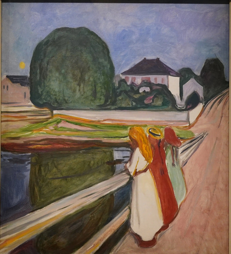 Tytöt sillalla - Edvard Munch
