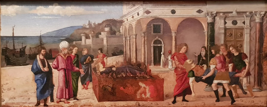 Marcus Plautiuksen ja Orestillan hautajaiset - Cima da Conegliano
