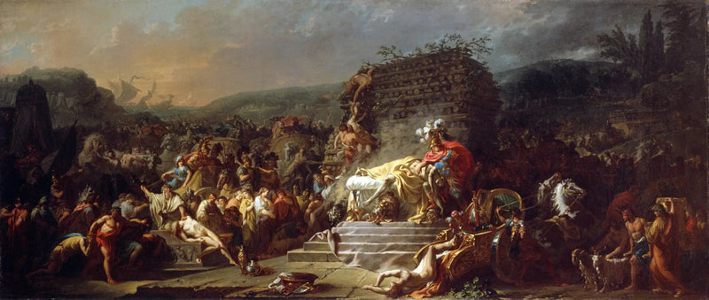 Patrokloksen hautajaiset - Jacques-Louis David