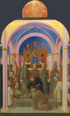 Pyhän Franciscuksen hautajaiset - Stefano di Giovanni (Sassetta)