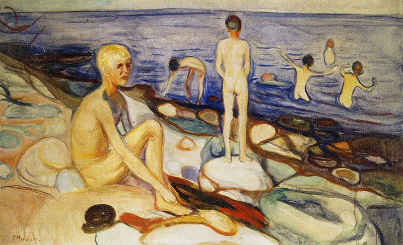 Poikien uiminen - Edvard Munch