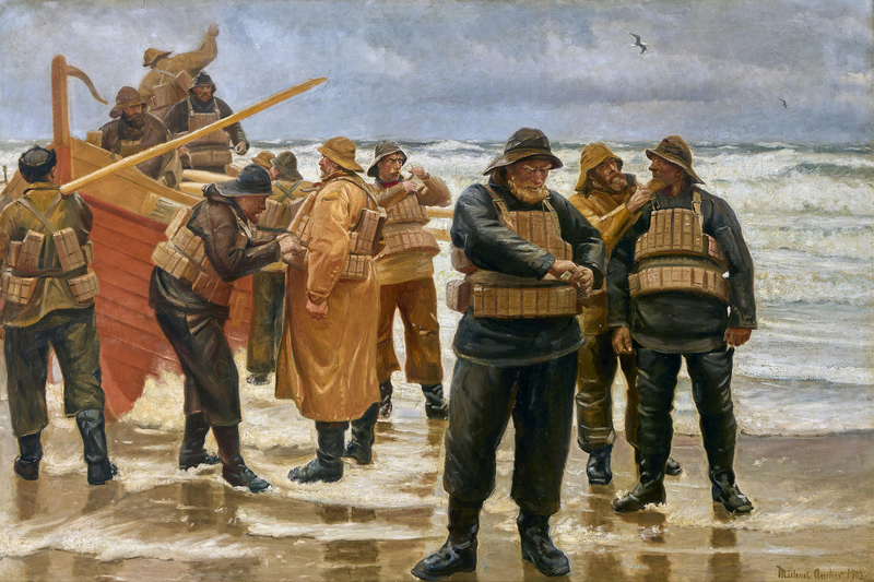 Pelastusliivit on kiinnitetty. - Michael Peter Ancher