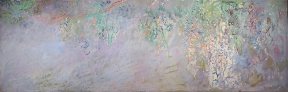 Reproduction du tableau « Les glycines - Claude Monet » par Alpha Reproduction en peinture à l’huile