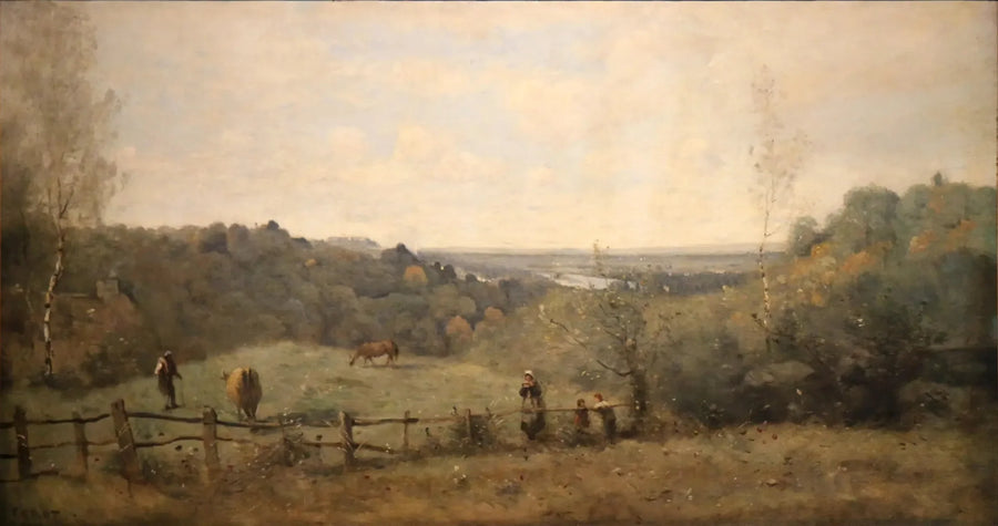 Sèvresin kukkula. Paimenalue - Jean-Baptiste Camille Corot