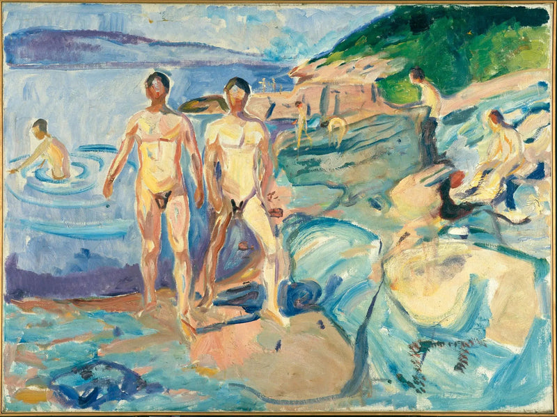 Miehet uivat - Edvard Munch