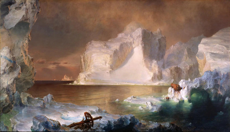 Jäävuoret - Frederic Edwin Church