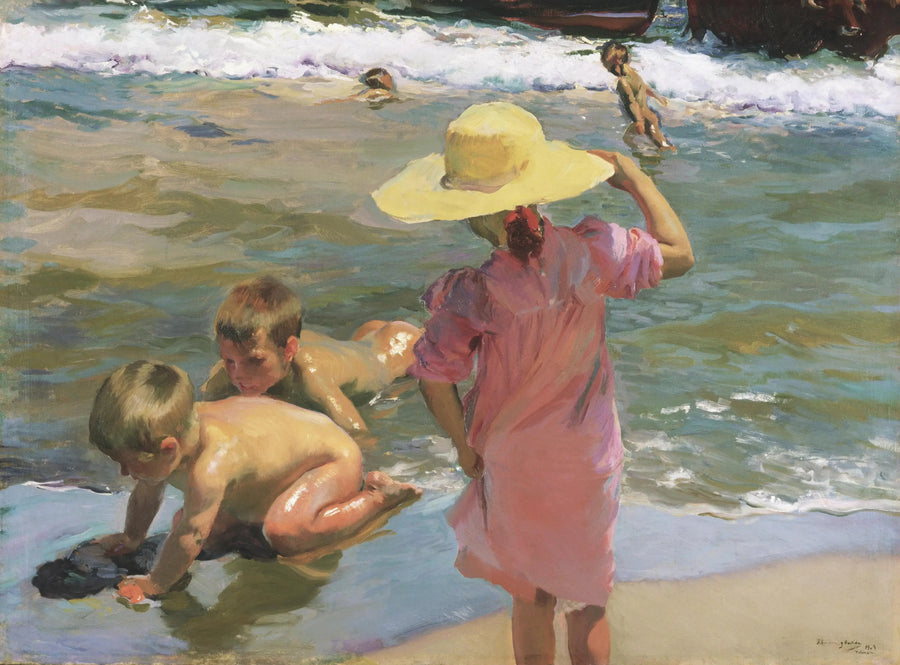 Nuoret sammakkoeläimet - Joaquín Sorolla