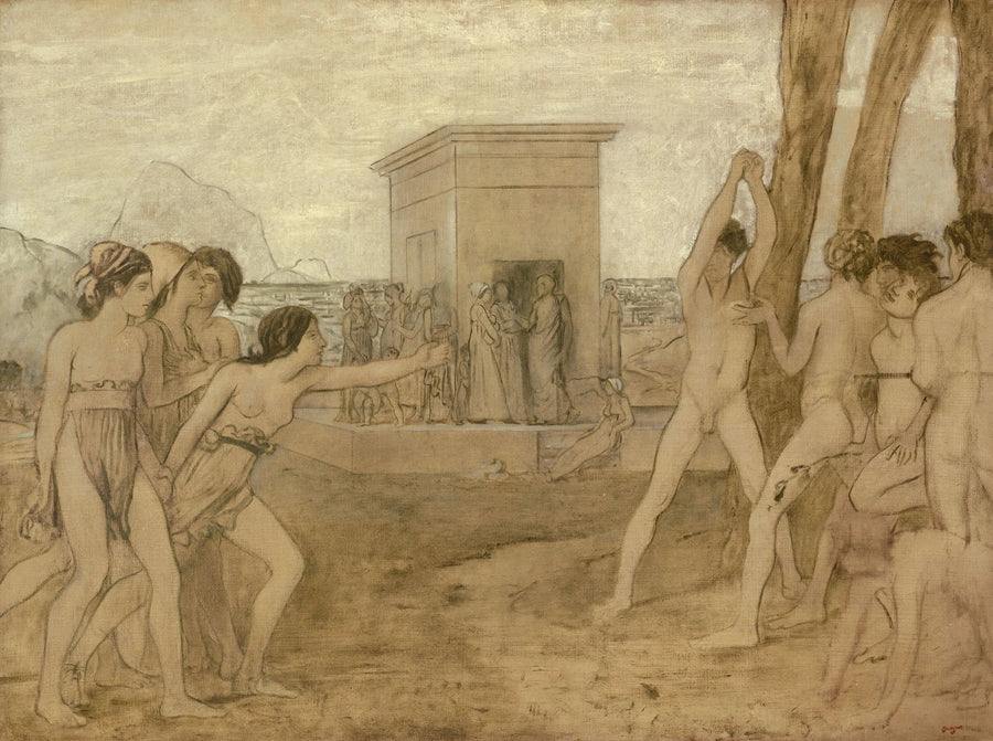 Spartalaistytöt haastavat pojat - Edgar Degas