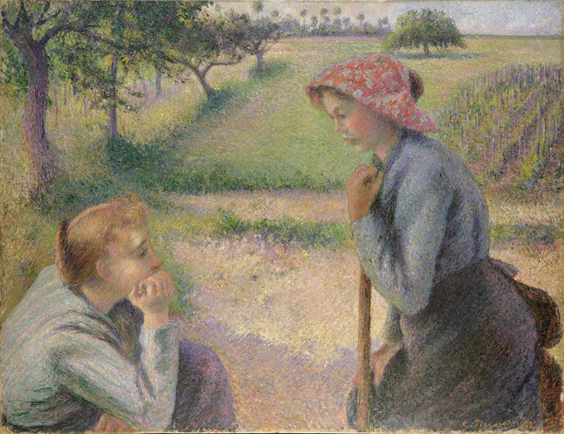 Nuoret maalaistytöt - Camille Pissarro