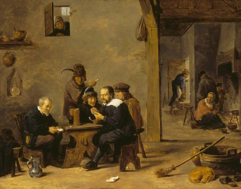 Korttipelaajat - David Teniers nuorempi